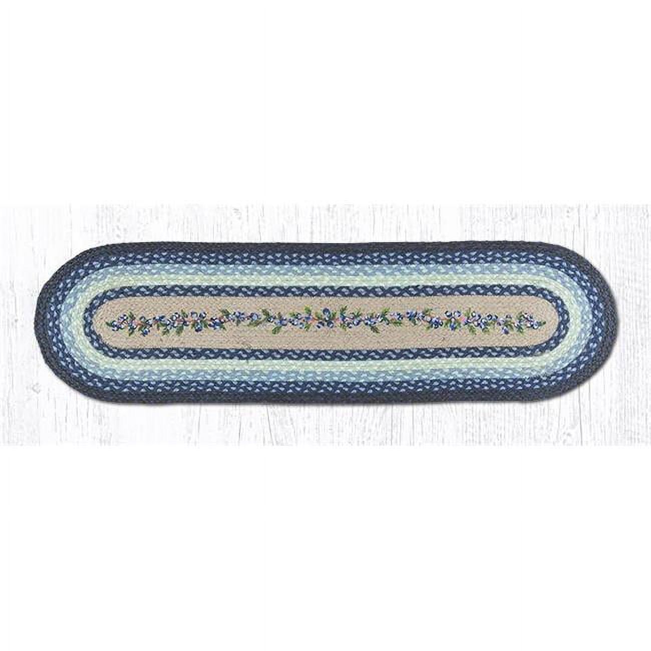Picture of Capitol Importing 64-312BV 13 x 48 in. Blueberry Vine Oval Patch Runner