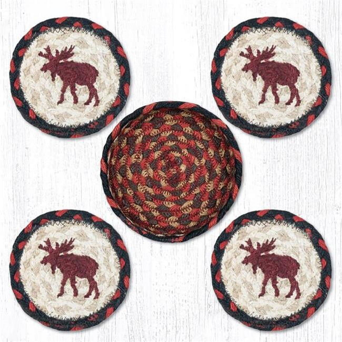 Picture of Capitol Importing 29-CB019M 5 in. Moose Coaster Rugs Rug