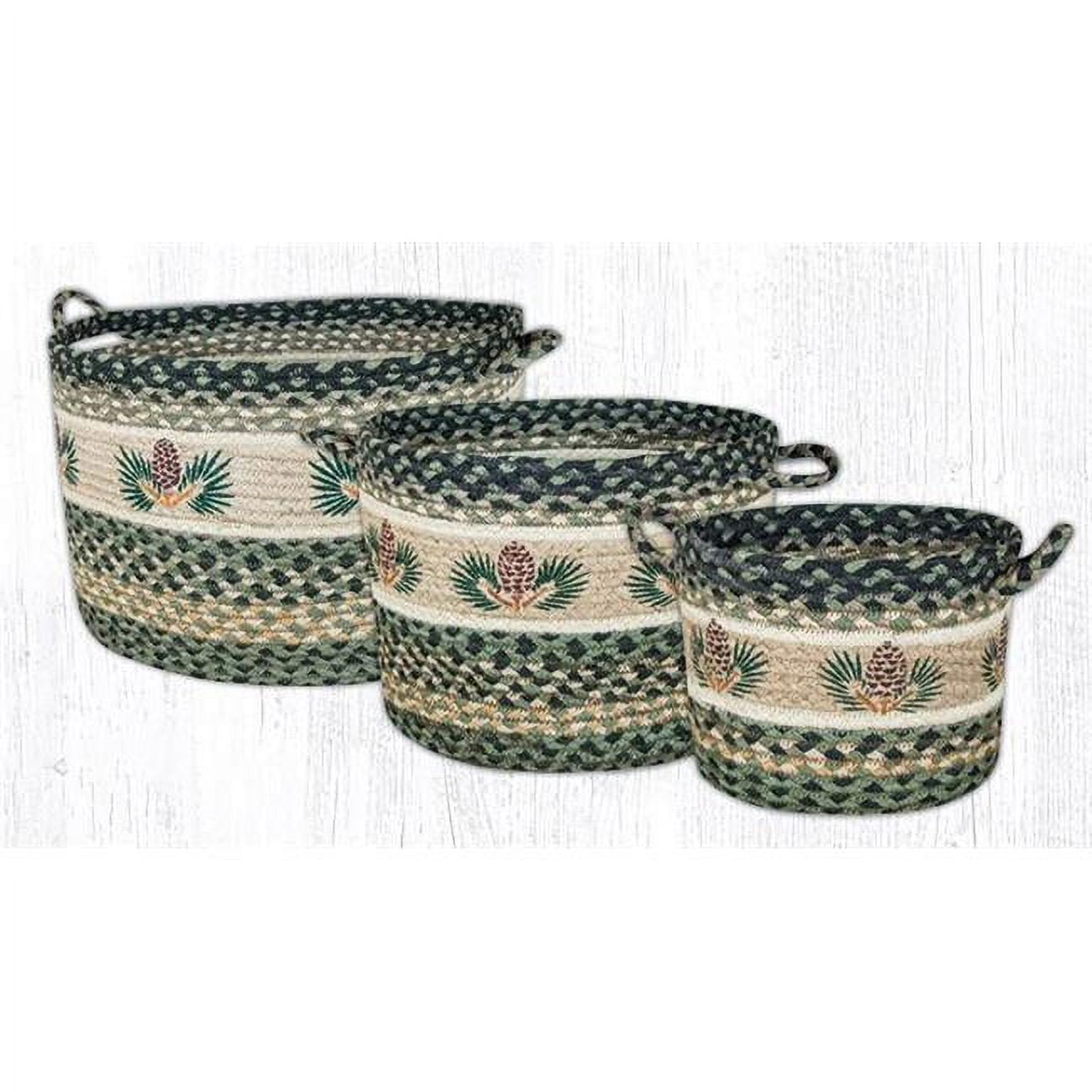 Picture of Capitol Importing 38-UBPSM116P 9 x 7 in. Pinecone Utility Small Baskets Rug