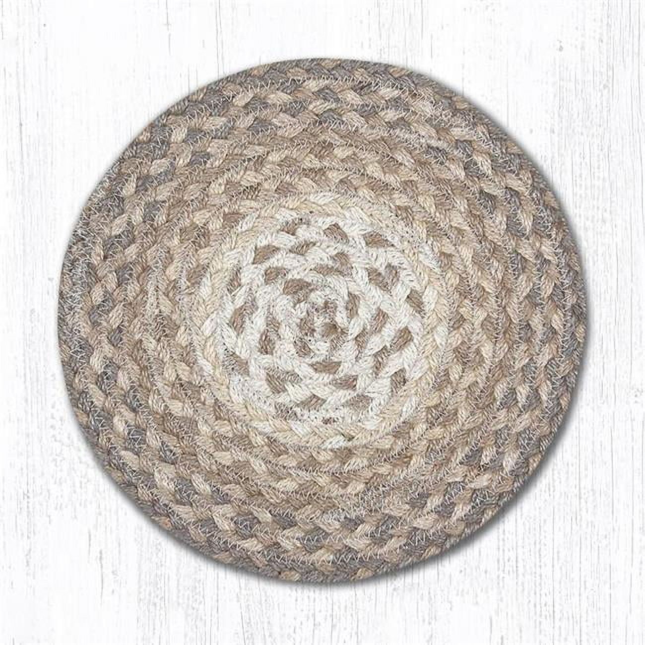 10 in. Natural Round Swatch Rug