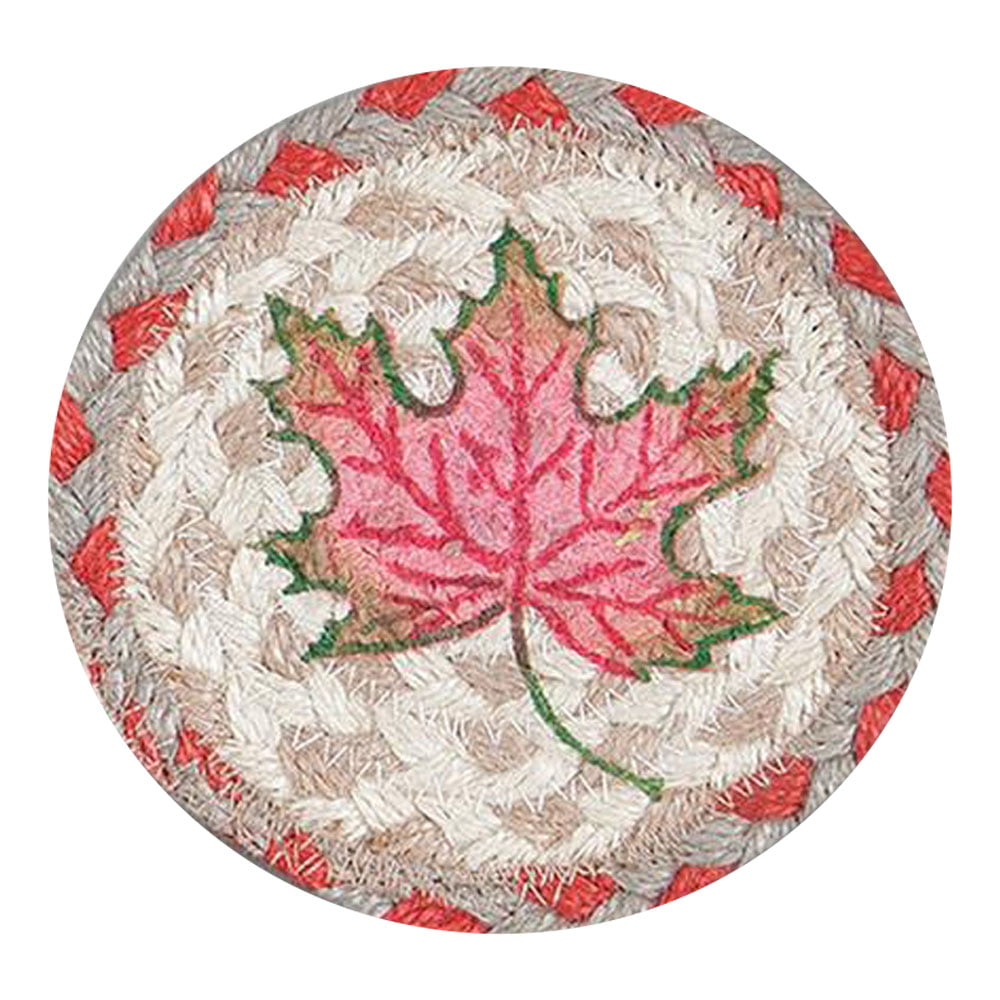 Picture of Capitol Importing 31-IC024AL 5 in. Autumn Leaves Individual Coaster Rug