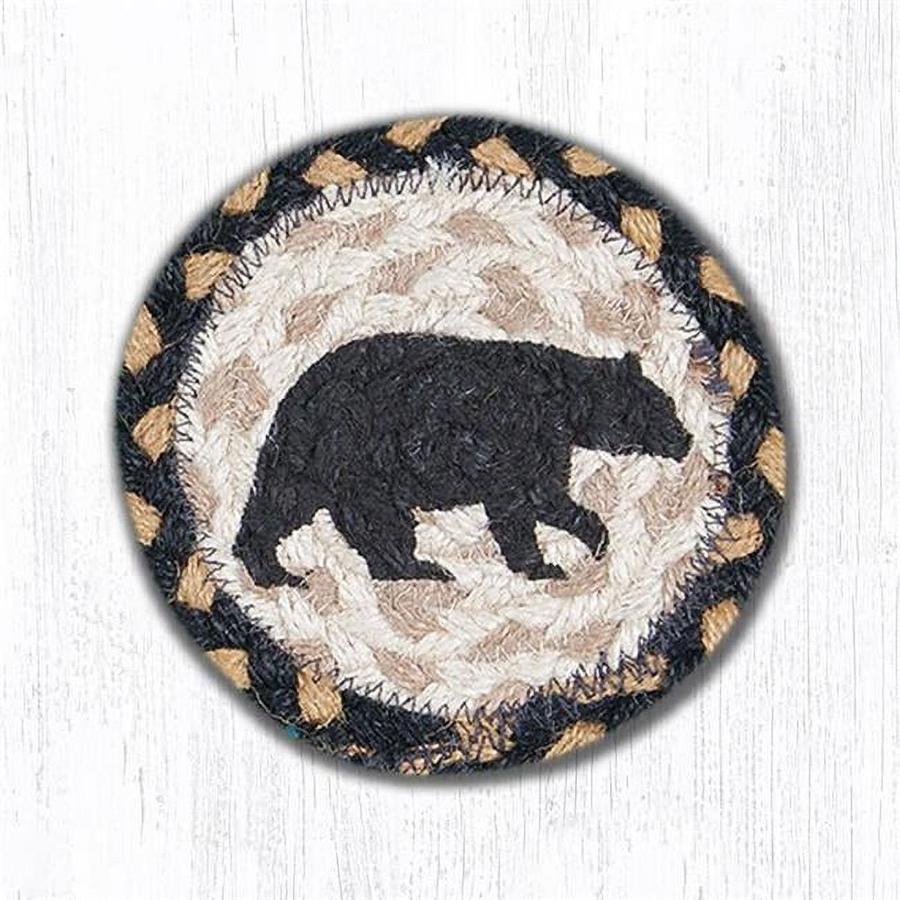Picture of Capitol Importing 31-IC043AB 5 in. American Bear Individual Coaster Rug