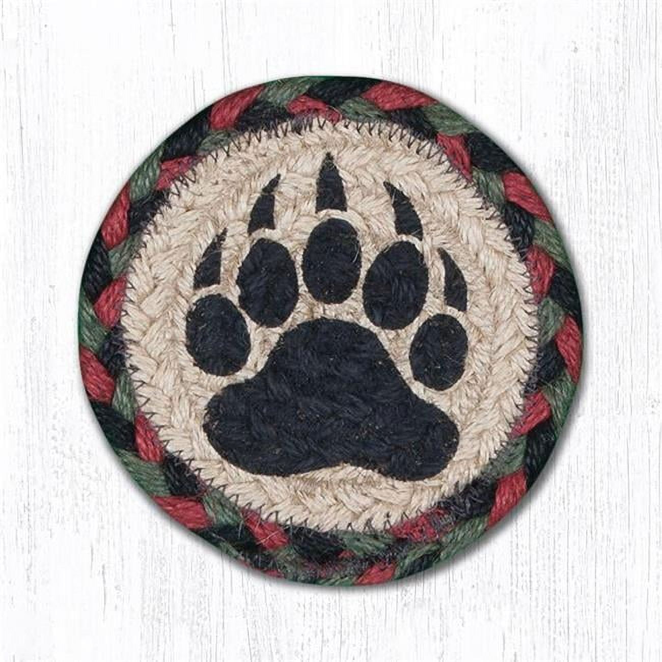 Picture of Capitol Importing 31-IC081BP 5 in. Bear Paw Individual Coaster Rug