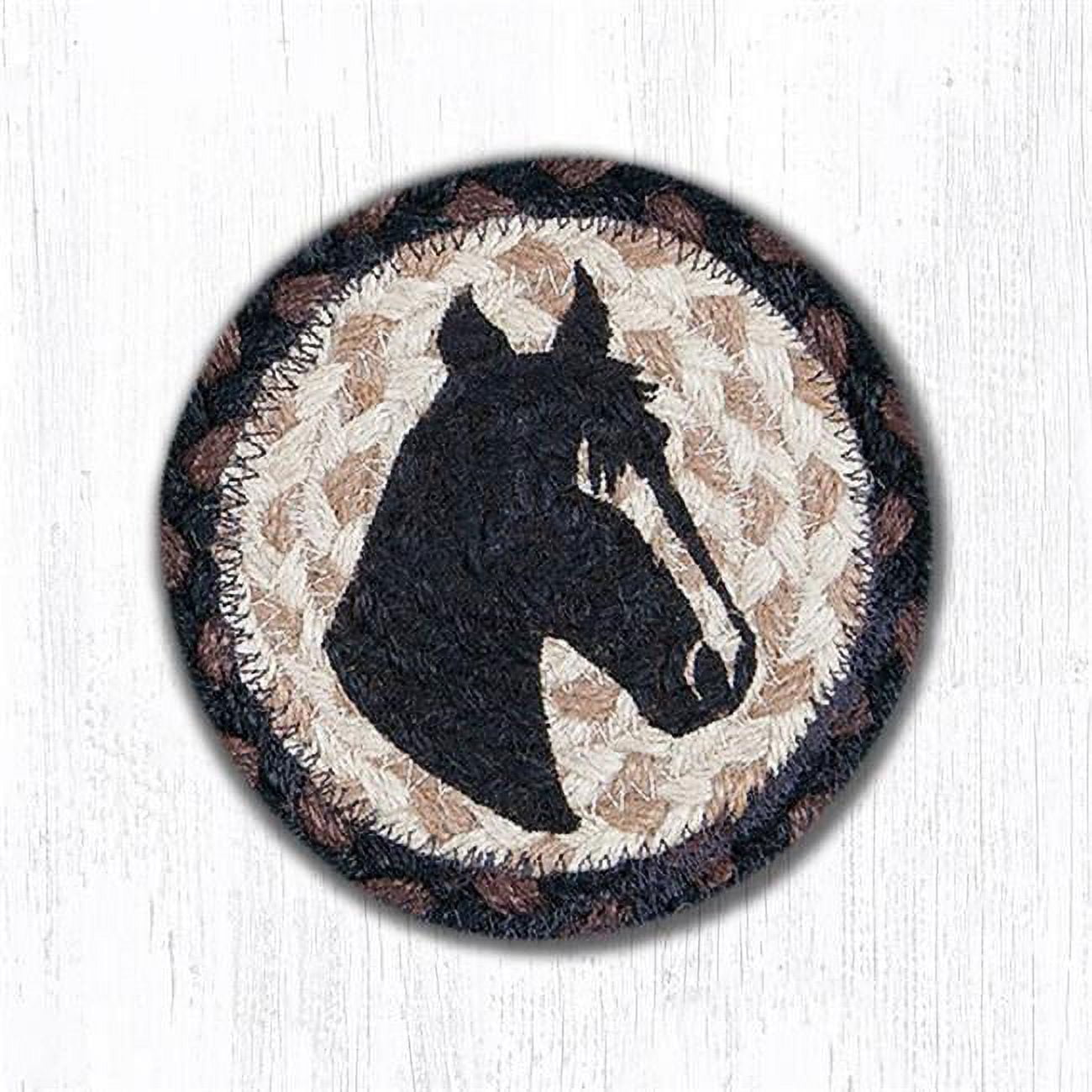 Picture of Capitol Importing 31-IC313HP 5 in. Horse Portrait Individual Coaster Rug