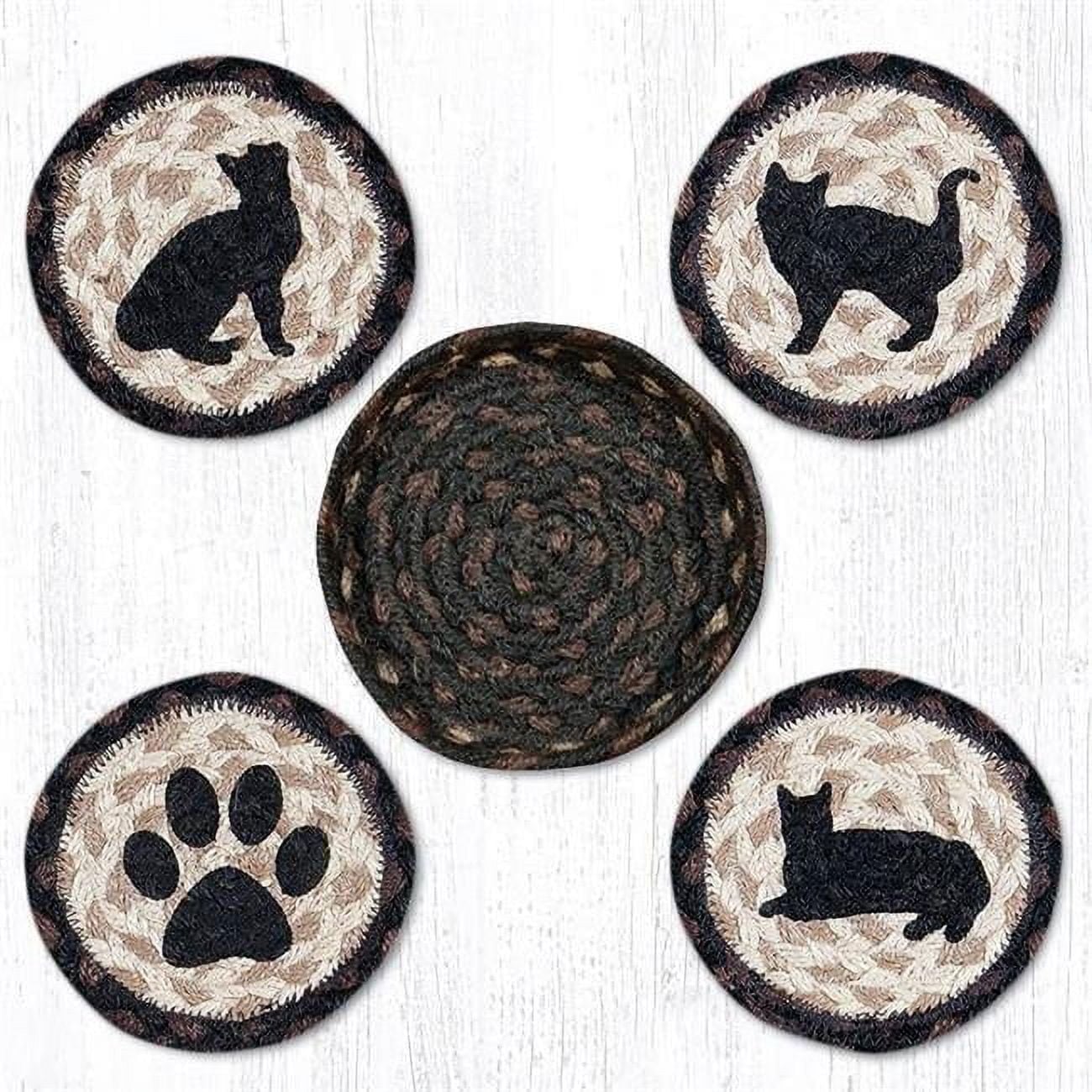 Picture of Capitol Importing 29-CB313PC 5 in. Porch Cat Coaster Set