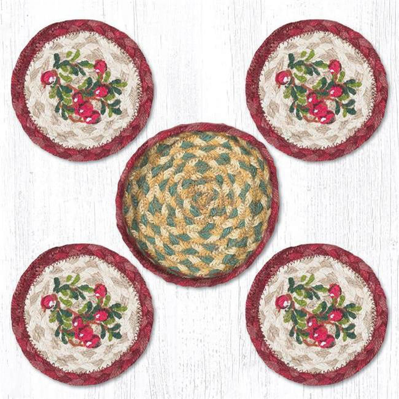 Picture of Capitol Importing 29-CB390C 5 in. Cranberries Coaster Set