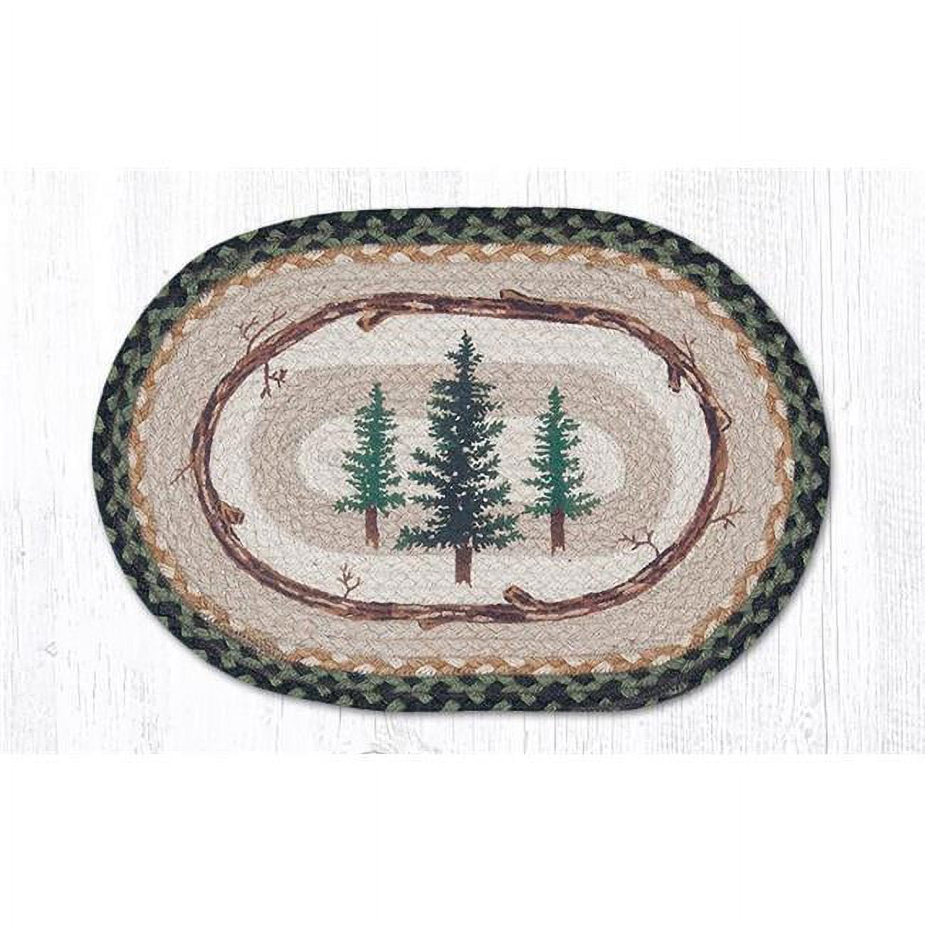 Picture of Capitol Importing 48-116TT 13 x 19 in. Tall Timbers Oval Printed Placemat