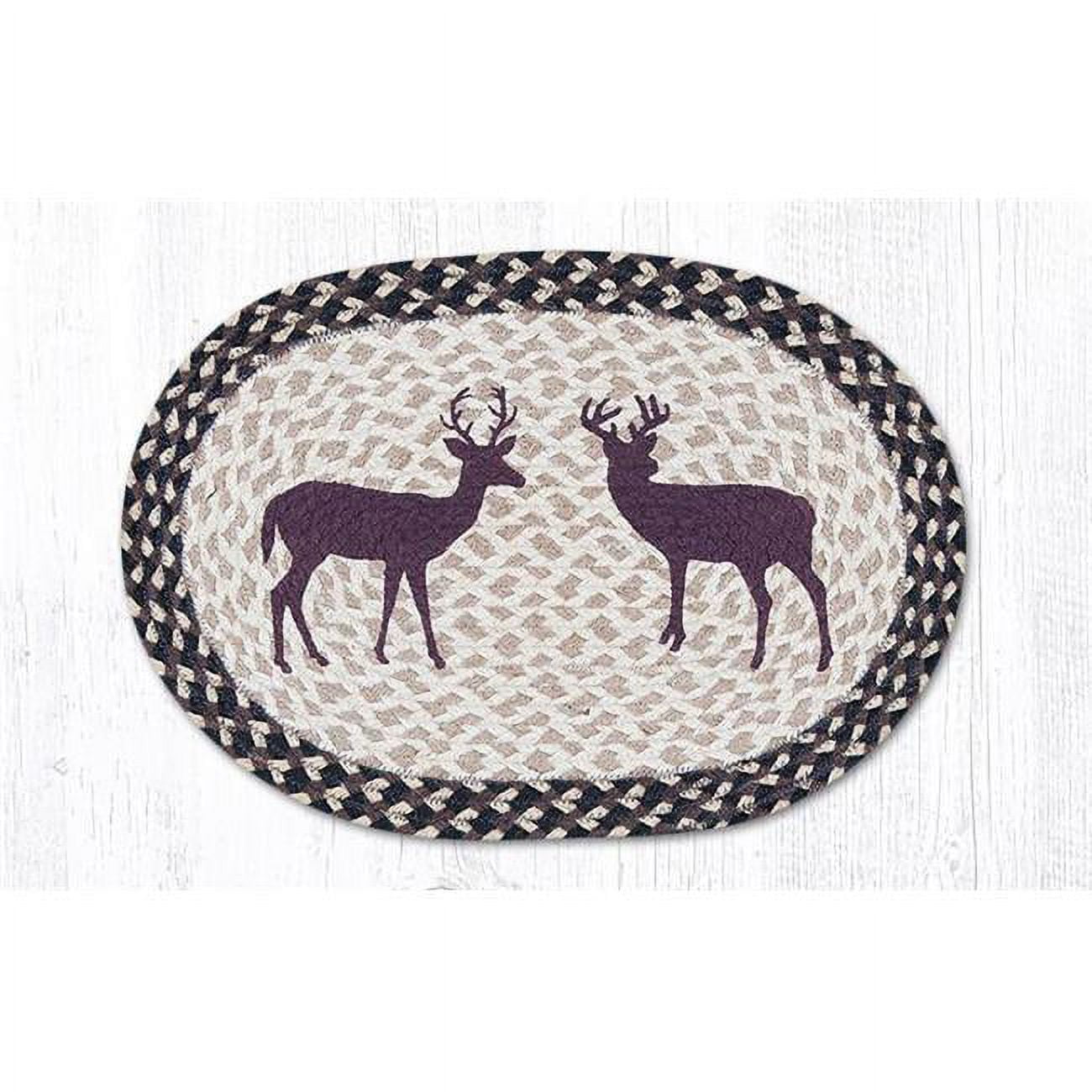 Picture of Capitol Importing 48-518B 13 x 19 in. Bucks Printed Oval Printed Placemat