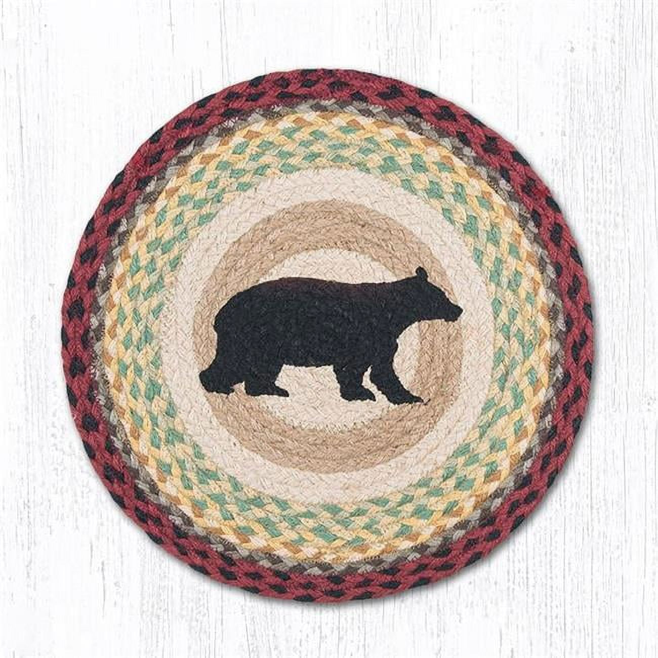15.5 in. Cabin Bear Round Chair Pad