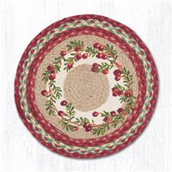 Picture of Capitol Importing 57-390C 15 in. Cranberries Printed Round Placemat