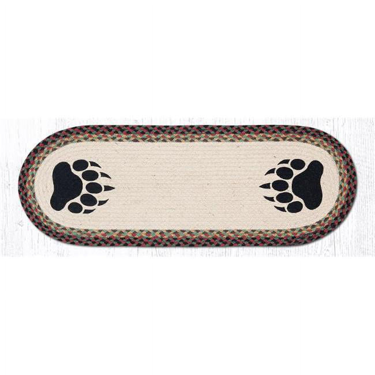 Picture of Capitol Importing 68-081BP 13 x 36 in. Bear Paw Oval Patch Runner