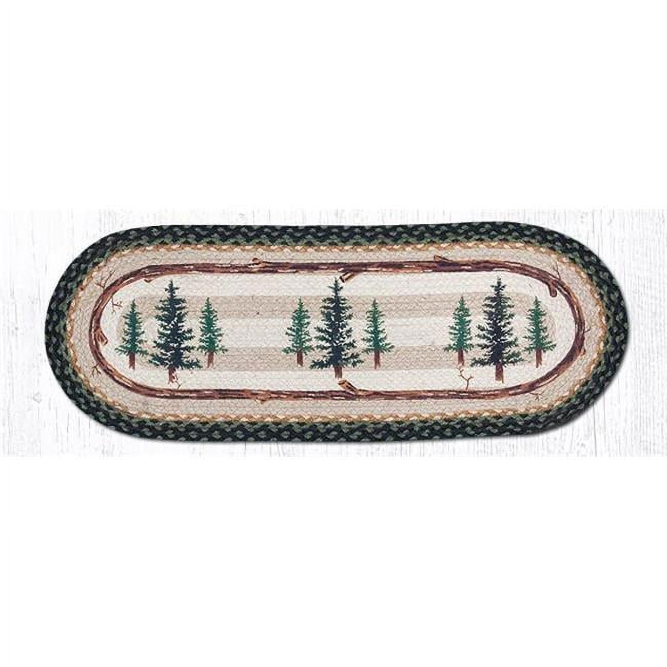 Picture of Capitol Importing 68-116TT 13 x 36 in. Tall Timbers Oval Patch Runner