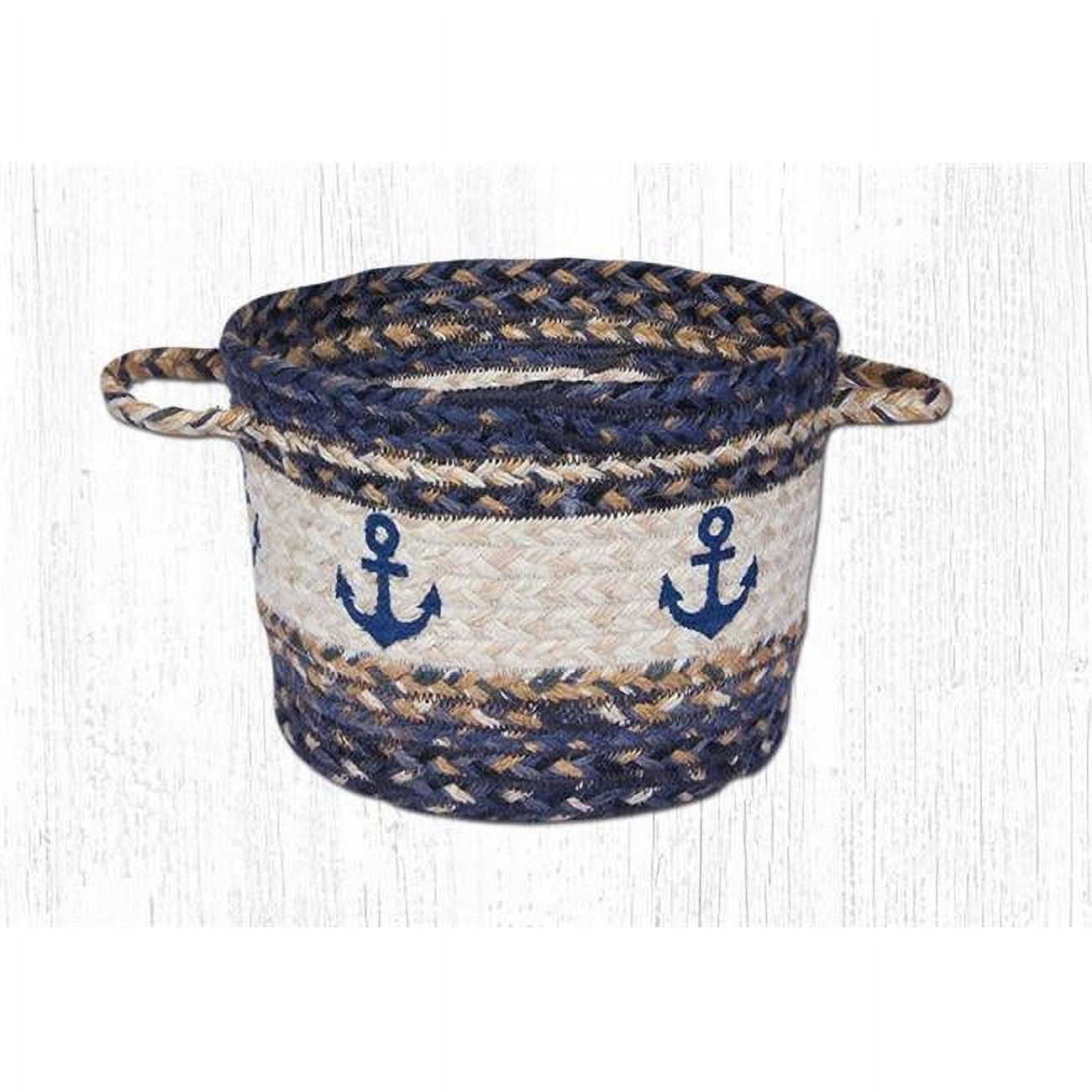 Picture of Capitol Importing 38-UBPMD9525A Anchor Craft-Spun Utility Jute Braided Medium Baskets, 13 x 9 in.