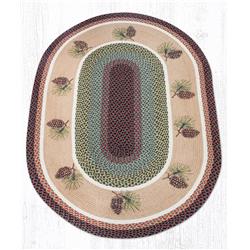 4 x 6 ft. Jute Oval Pinecone Patch