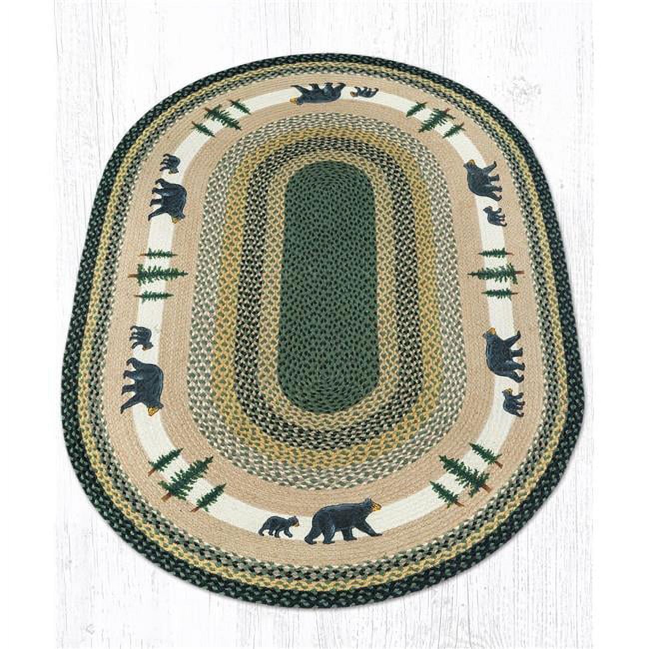 Jute Oval Bear Timbers Patch