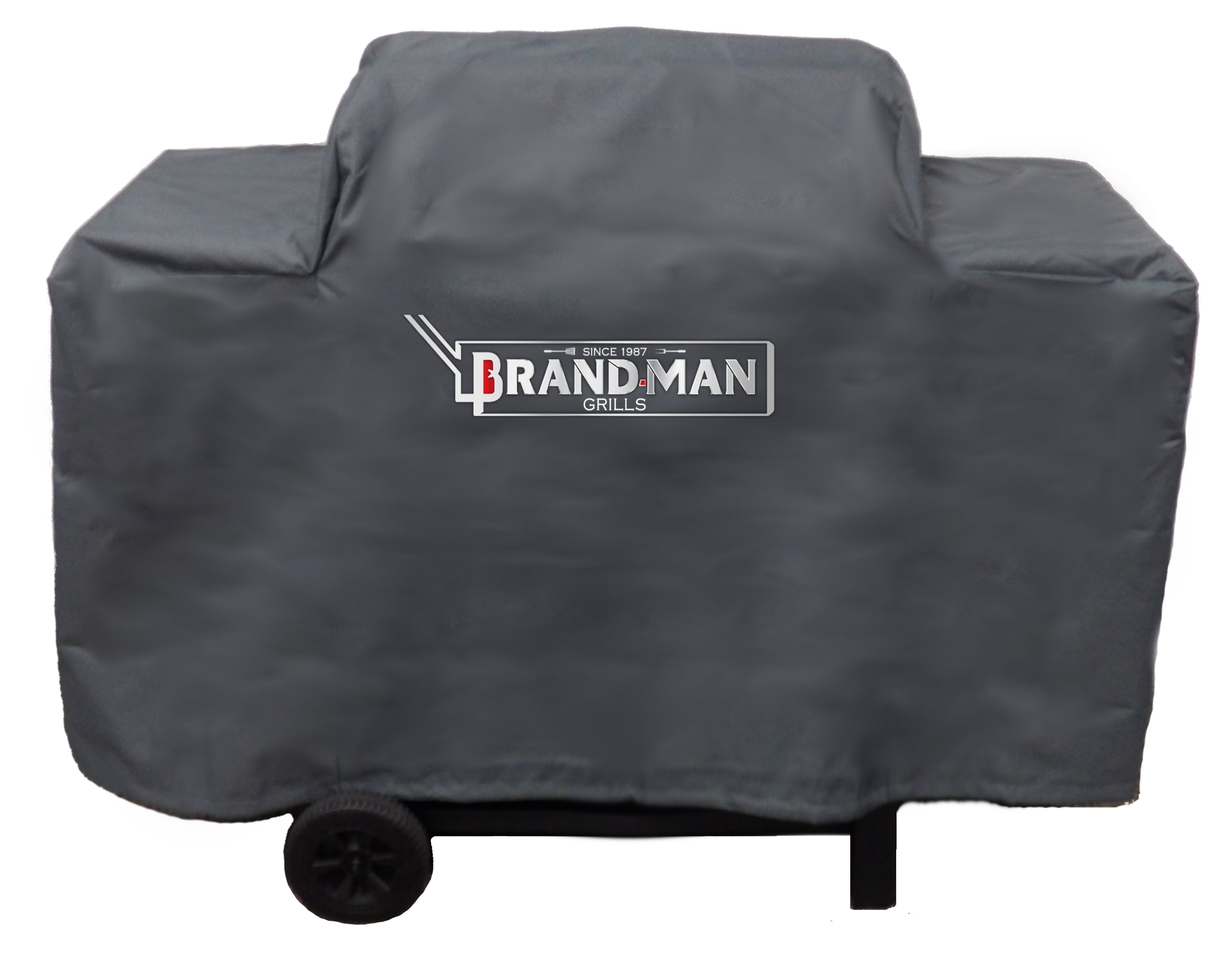 Picture of Brand-Man Grills BRONCOCOV BBQ 3 Burner Gas Grill Cover&#44; Gray