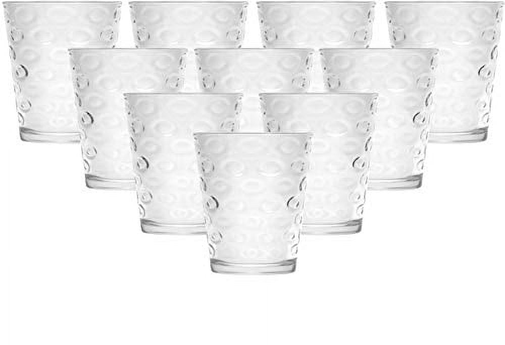 Picture of Circleware 40187-AM 7 oz Double Circle Juice Glasses, Clear - Set of 10