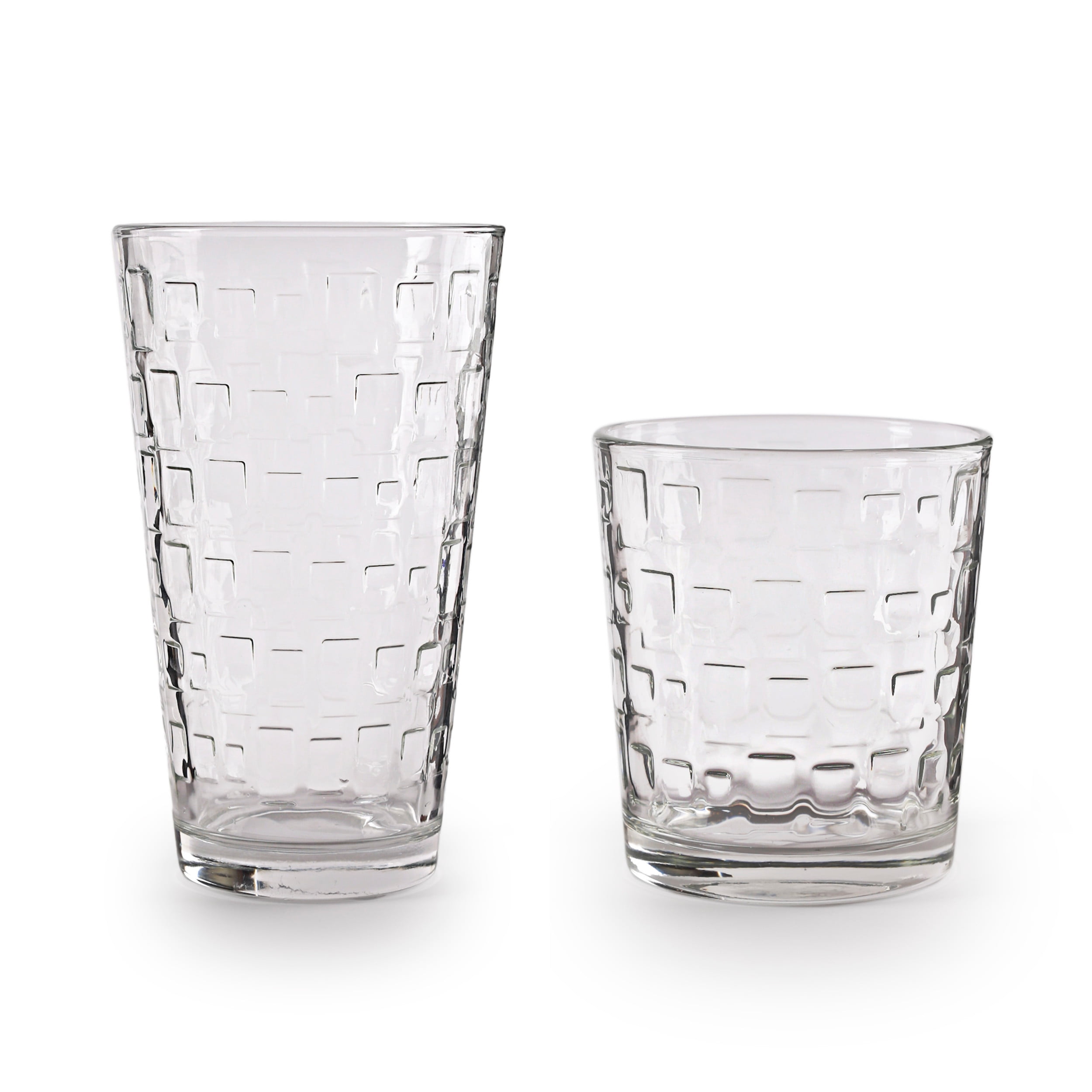 Picture of Circleware 40209-AM Blocks Entertaining Glassware Set&#44; Clear - 16 Piece