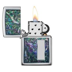 Picture of  49139 Zippo Colorful Venetian Design High Polish Chrome Pocket Lighter