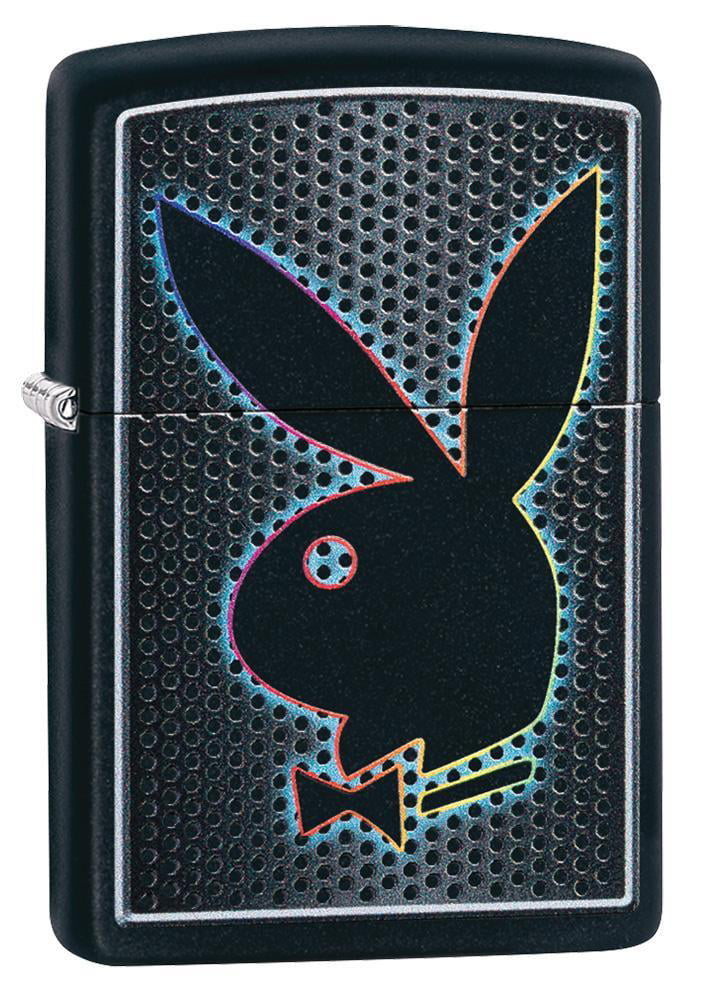 Picture of  49155 Zippo Playboy Bunny Black Matte Pocket Lighter