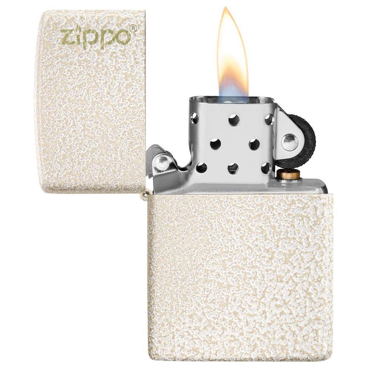 Picture of  49181ZL Zippo Mercury Glass Zippo Logo Pocket Lighter