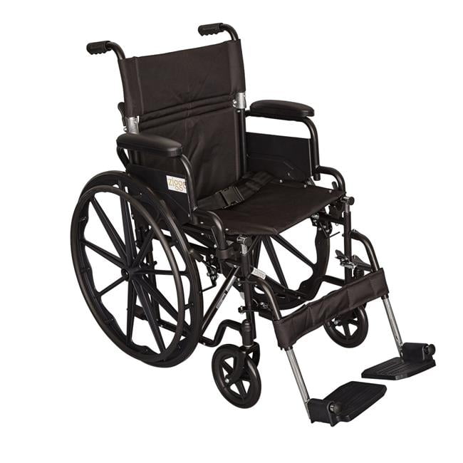 Picture of Ziggo ZG1800 18 in. Seat Width Pediatric Wheelchair for Kids & Children&#44; Black