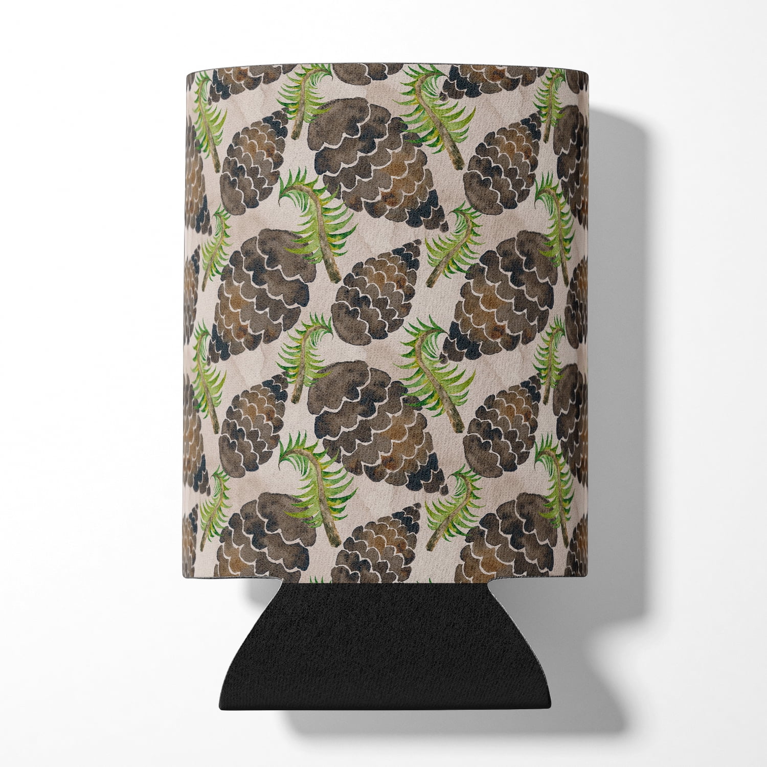 Watercolor Pine Cones Can or Bottle Hugger