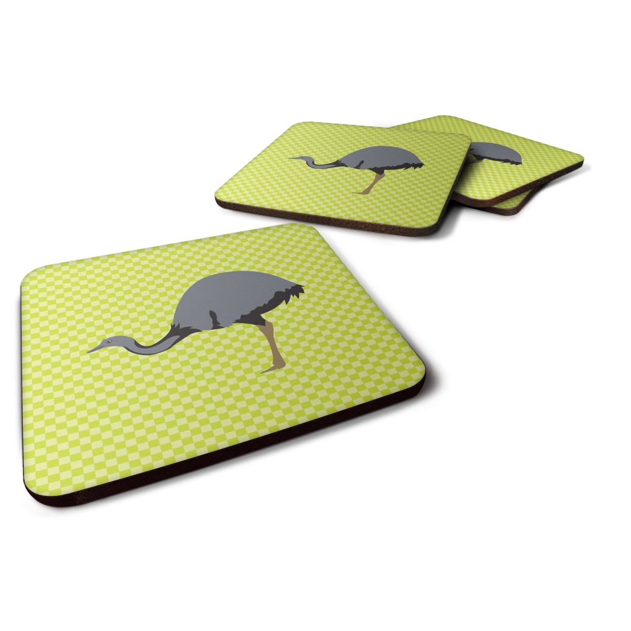 BB7749FC Rhea Green Foam Coaster, Set of 4