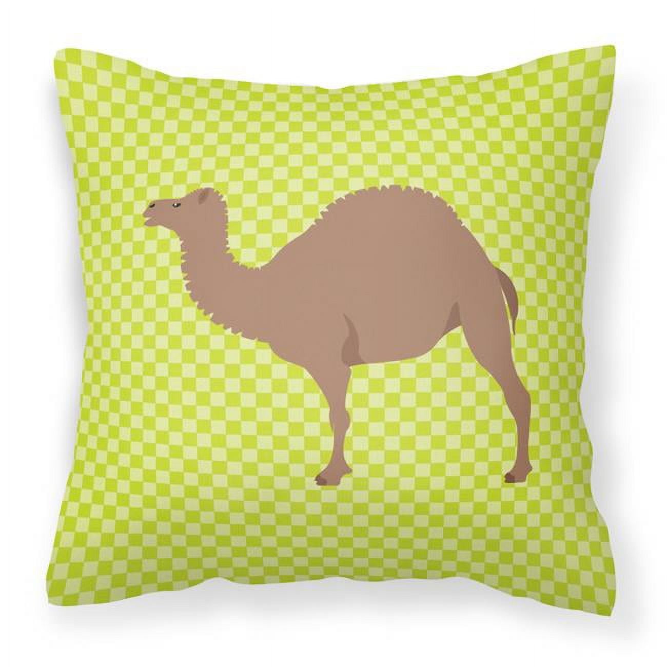 F1 Hybrid Camel Green Fabric Decorative Pillow - Green - 18 x 18 in.