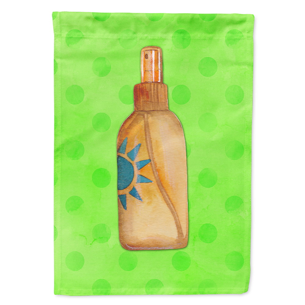 Message in a Bottle Green Polkadot Flag Canvas - House Size