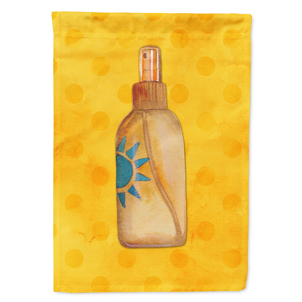 Message in a Bottle Yellow Polkadot Flag Canvas - House Size