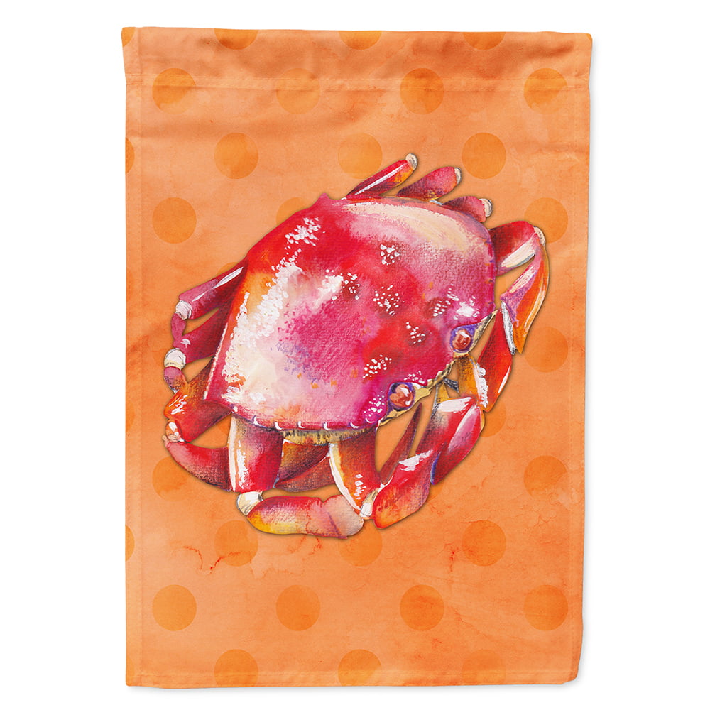 Crab Orange Polkadot Flag Canvas - House Size