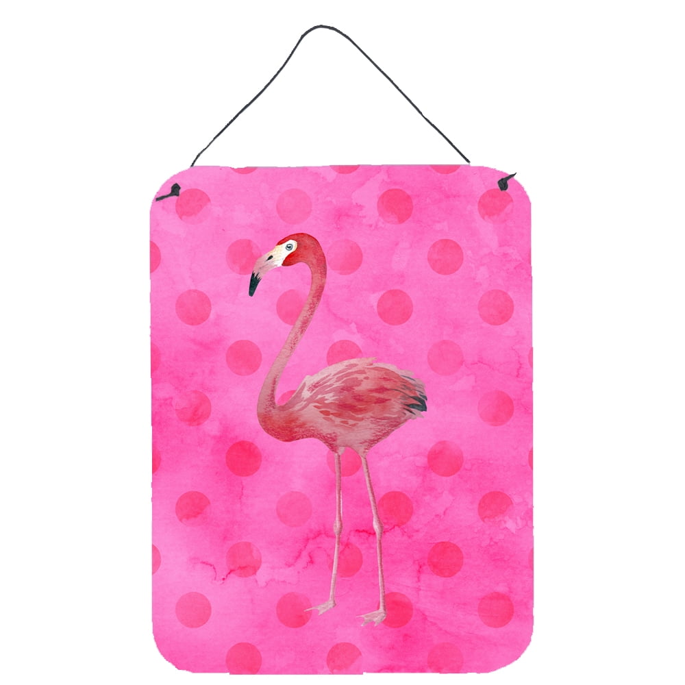 Picture of Carolines Treasures BB8189DS1216 Flamingo Pink Polkadot Wall or Door Hanging Prints, 12 x 16 in.