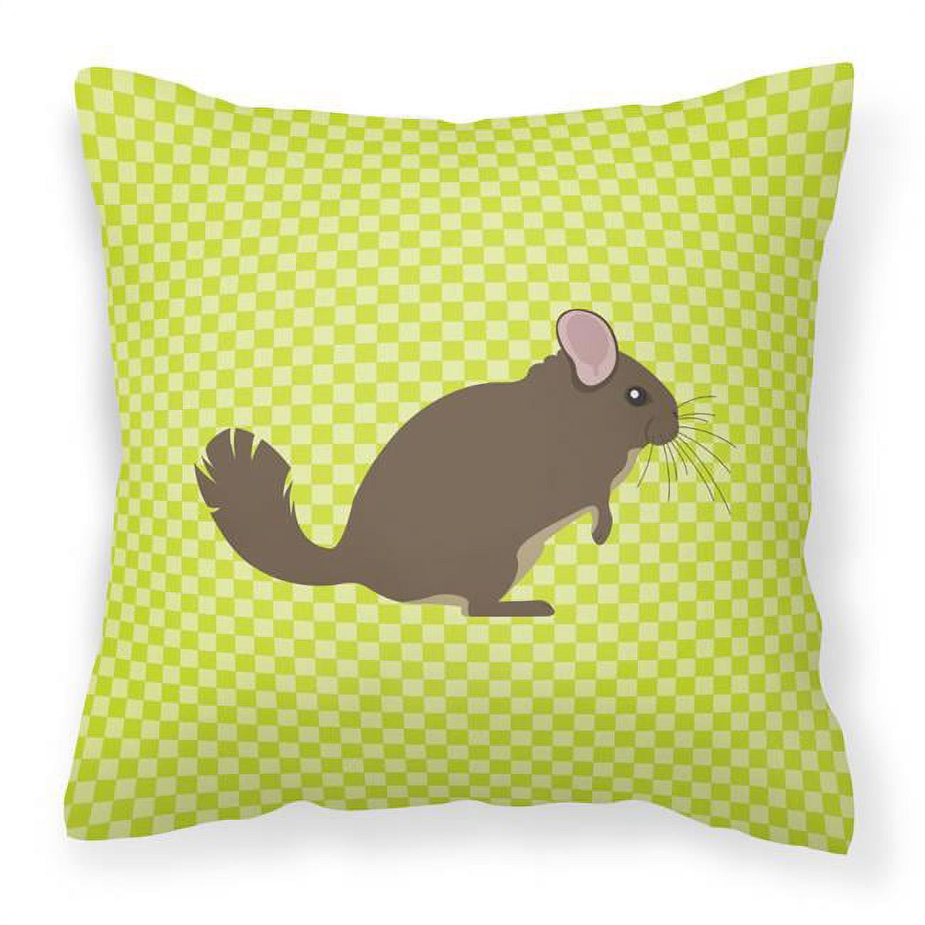 Chinchilla Green Fabric Decorative Pillow - 18 x 18 in.