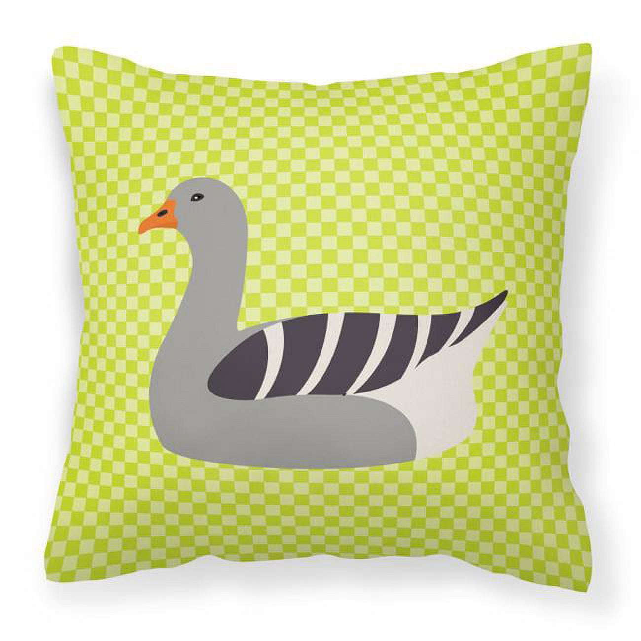 Pilgrim Goose Green Fabric Decorative Pillow - 18 x 18 in.