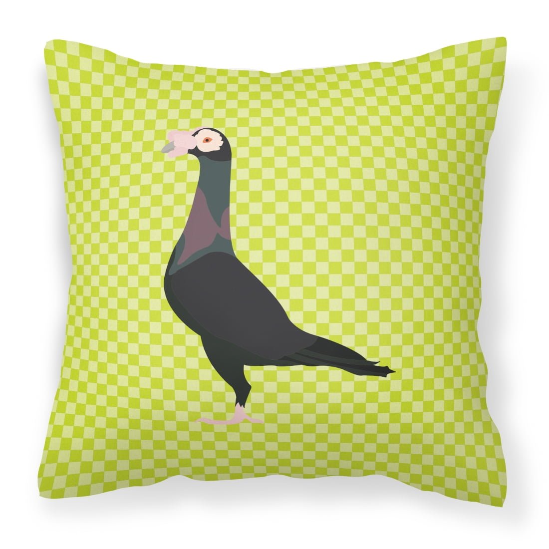 Picture of Carolines Treasures BB7771PW1818 English Carrier Pigeon Green Fabric Decorative Pillow, 18 x 18 in.