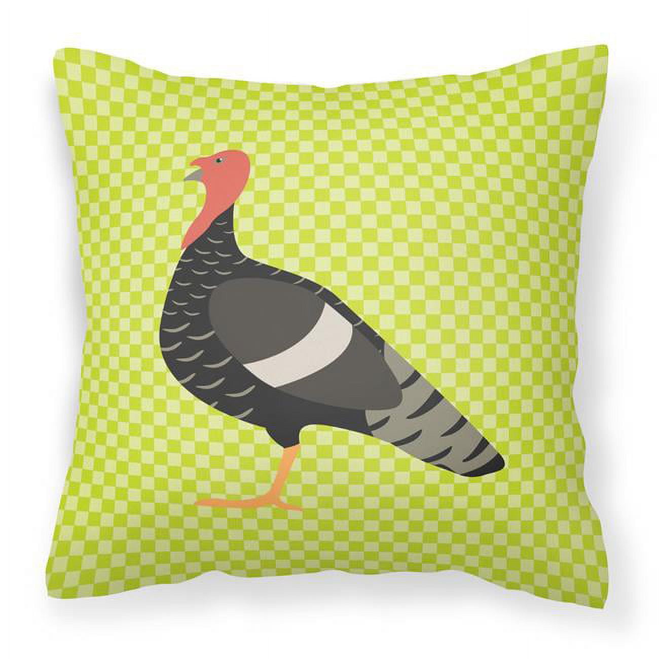 Marragansett Turkey Green Fabric Decorative Pillow - 18 x 18 in.