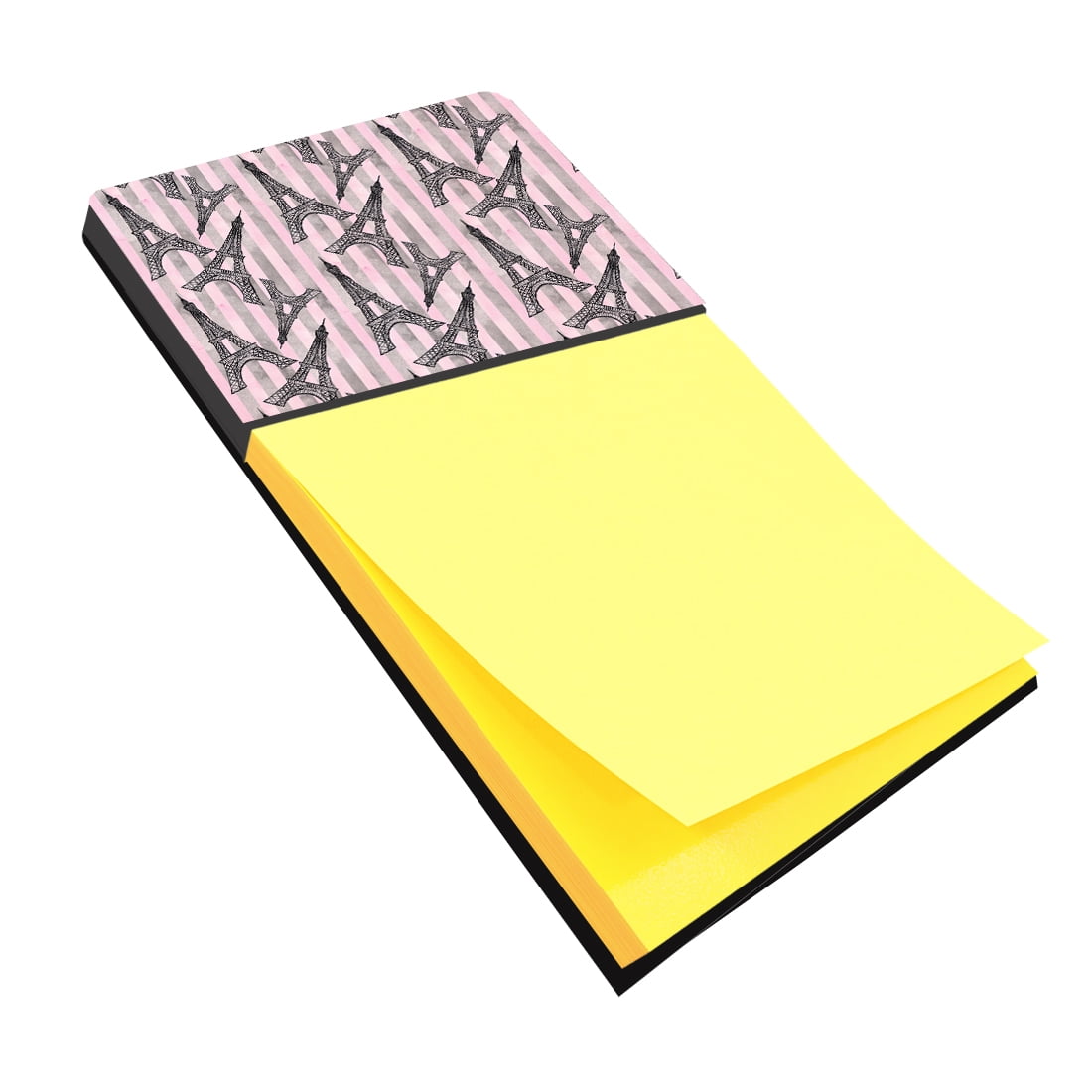 BB7509SN Watercolor Eiffel Tower & Stripes Sticky Note Holder