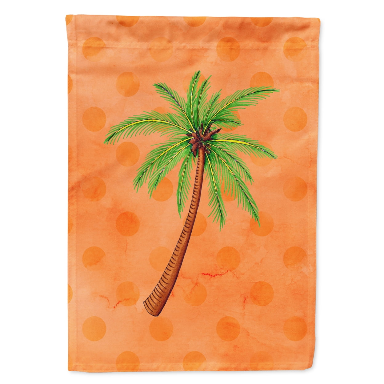 Palm Tree Orange Polkadot Flag - Garden Size