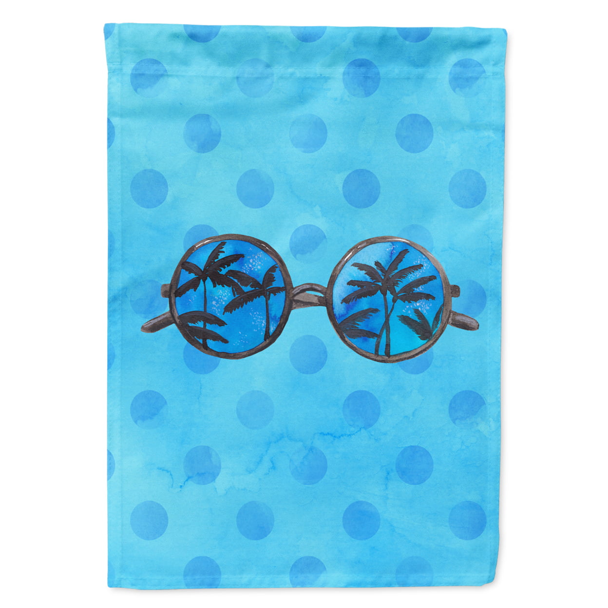 Sunglasses Blue Polkadot Flag - Garden Size