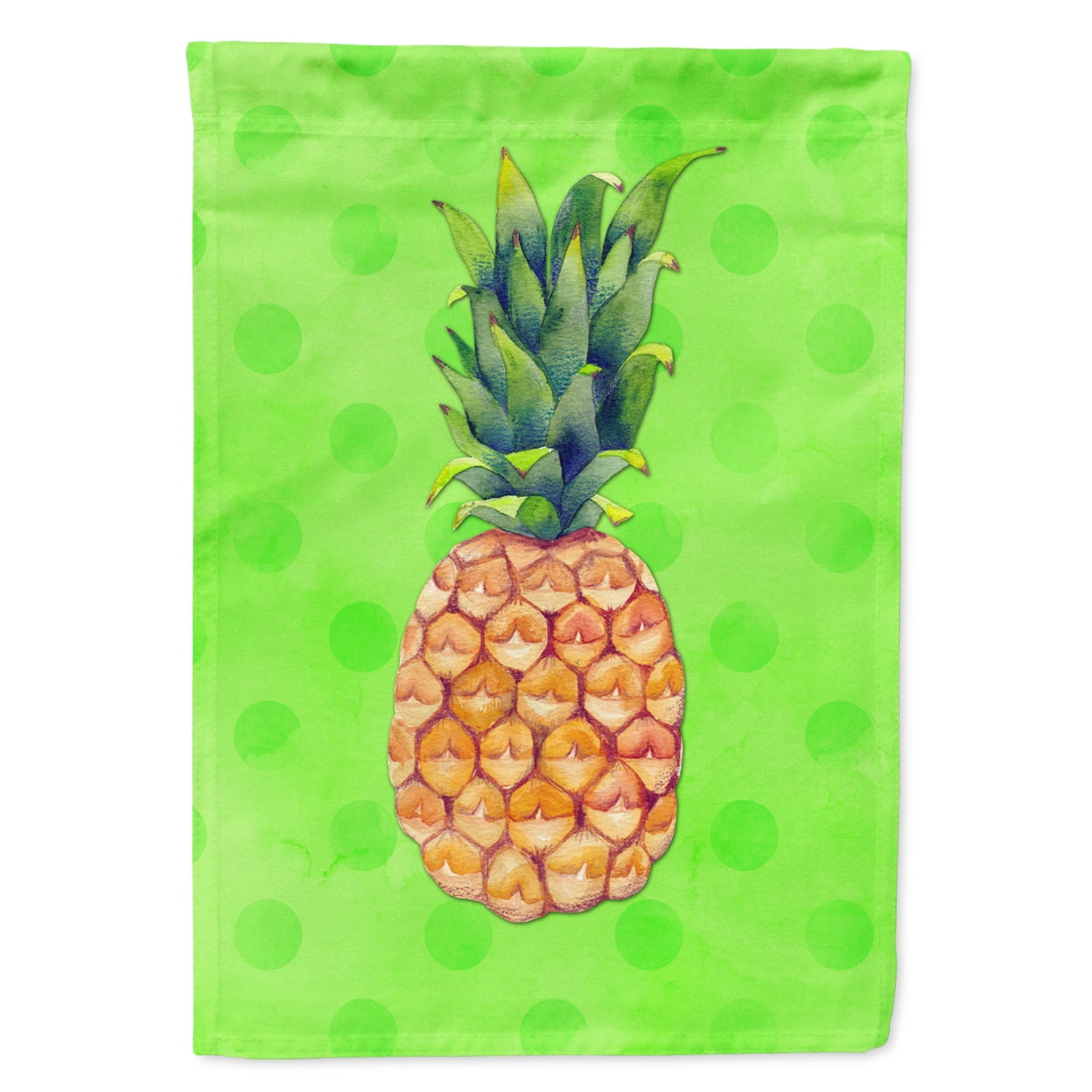 Pineapple Green Polkadot Flag - Garden Size