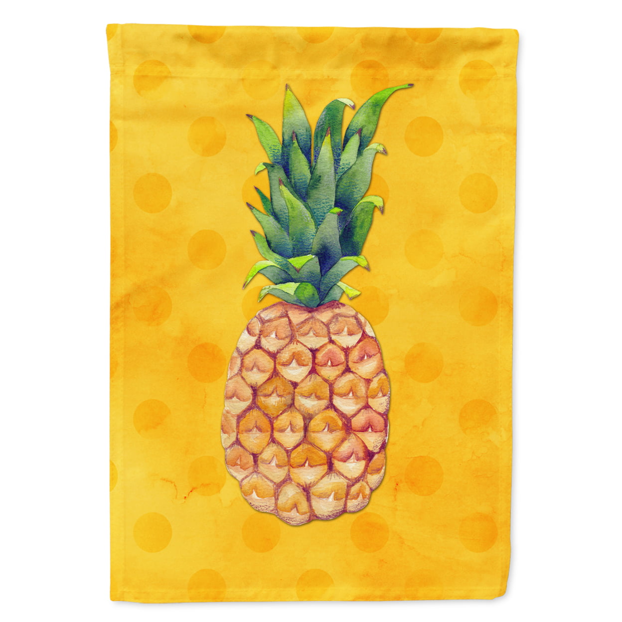 Pineapple Yellow Polkadot Flag - Garden Size