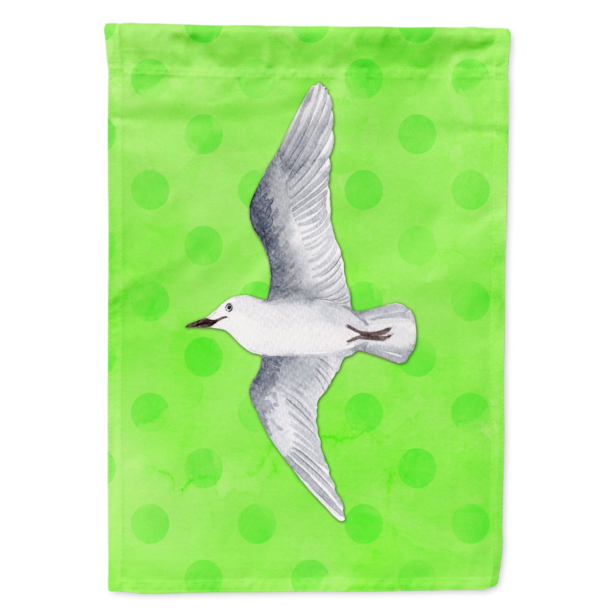 Sea Gull Green Polkadot Flag - Garden Size