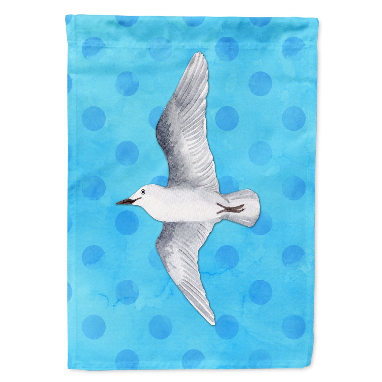 BB8226GF Sea Gull Blue Polkadot Flag, Garden Size