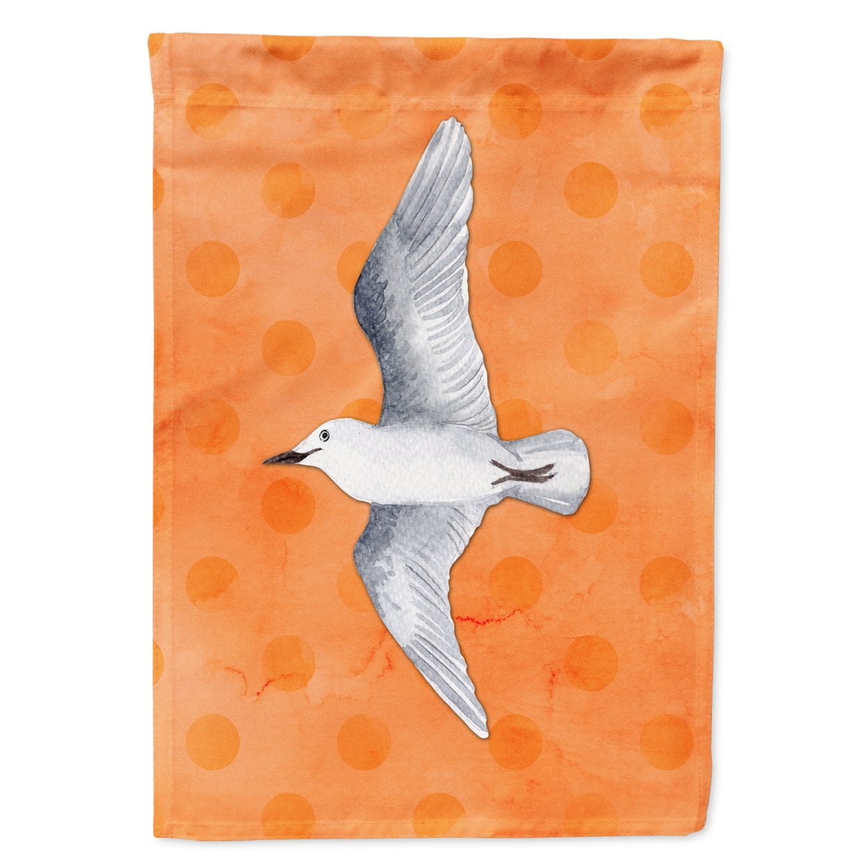 Sea Gull Orange Polkadot Flag - Garden Size