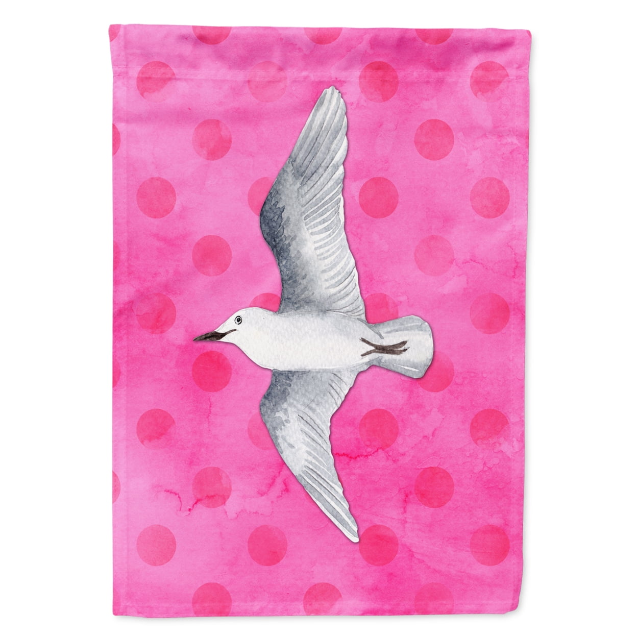Sea Gull Pink Polkadot Flag - Garden Size