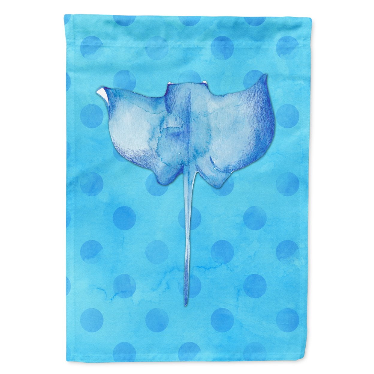 Sting Ray Blue Polkadot Flag - Garden Size