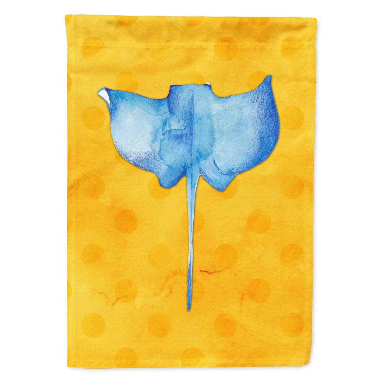 Sting Ray Yellow Polkadot Flag - Garden Size