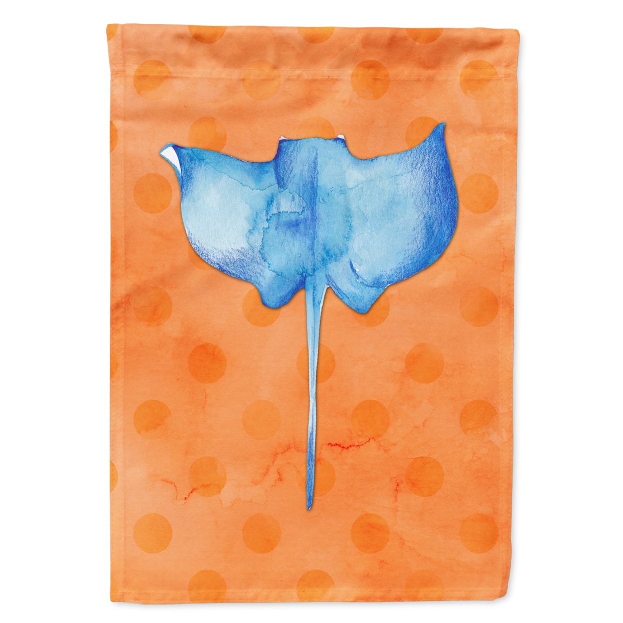 Sting Ray Orange Polkadot Flag - Garden Size
