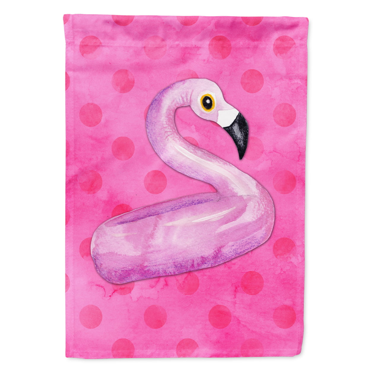 Flamingo Floaty Pink Polkadot Flag, Garden Size